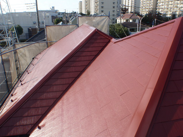 屋根塗装事例1　AFTER